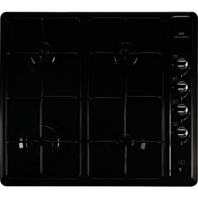 New World GHU601 60cm Gas Hob with FSD in Black